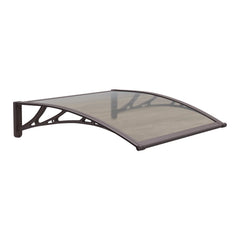 Copertină PREMIUM 80x80 cm, placă 6 mm dintr-o bucată – Maro/Bronz - MAPROFI