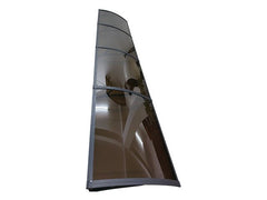 Copertină PRO 400x150 cm din aluminiu și plexiglas – Negru/Bronz - MAPROFI