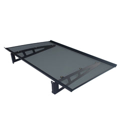 Copertină VIVIEN PRO 150x100 cm din aluminiu și plexiglas – Negru/Antracit - MAPROFI