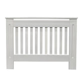 Masca pentru Calorifer ECO-L 132 cm, MDF Vopsit de 18 mm Lame Verticale, Alb lucios - MAPROFI