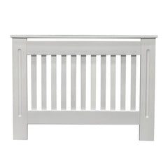 Masca pentru Calorifer ECO-L 132 cm, MDF Vopsit de 18 mm Lame Verticale, Alb lucios - MAPROFI
