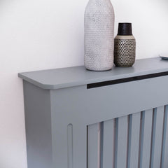 Masca pentru Calorifer ECO-M 112 cm, MDF Vopsit de 18 mm Lame Verticale, Gri antracit - MAPROFI