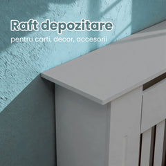 Masca pentru Calorifer ECO-XS 65 cm, MDF Vopsit de 18 mm Lame Verticale, Gri antracit - MAPROFI