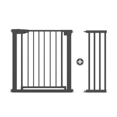 Poartă de Siguranță ECO 90° pentru Copii și Animale 76 x 104-110 cm, NEGRU - MAPROFI