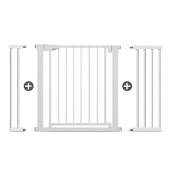 Poartă de Siguranță ECO 90° pentru Copii și Animale 76 x 118-124 cm, ALB - MAPROFI