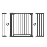 Poartă de Siguranță ECO 90° pentru Copii și Animale 76 x 118-124 cm, NEGRU - MAPROFI