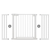 Poartă de Siguranță ECO 90° pentru Copii și Animale 76 x 125-131 cm, ALB - MAPROFI