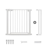 Poartă de Siguranță PRO 180° pentru Copii și Animale 75 x 90-96 cm, ALB - MAPROFI