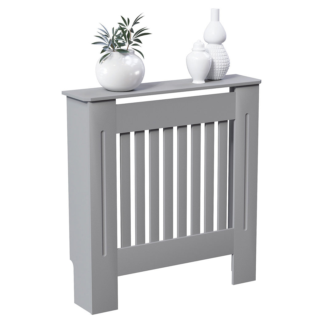 Masca pentru Calorifer ECO-S 78 cm, MDF Vopsit de 18 mm Lame Verticale, Gri antracit
