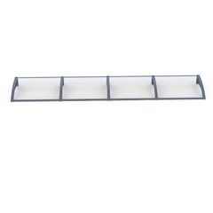 MAPROFI Copertină PRO Alu+Plexiglas de ușă 360x120cm marchiză adăpost acoperiș gri-transparent