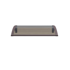Copertină ECO de ușă 80x80cm marchiză adăpost acoperiș maro-bronz
