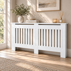 Masca pentru Calorifer MAPROFI, PREMIUM XL 162x82x21.5 cm, MDF Vopsit de 21 mm, Calitate Superioara, Alb lucios