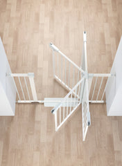 Poartă de Siguranță PRO 180° pentru Copii și Animale 97-103 cm ALB