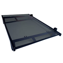 Copertină JAN PRO Otel+Plexiglas de ușă 140x100cm marchiză adăpost acoperiș negru-antracit