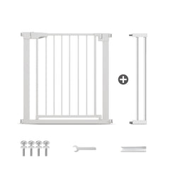 Poartă de Siguranță PRO 180° pentru Copii și Animale 90-96 cm ALB