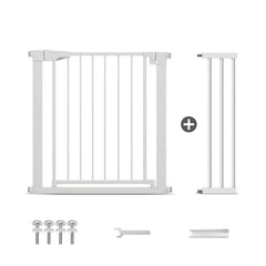 Poartă de Siguranță PRO 180° pentru Copii și Animale 97-103 cm ALB