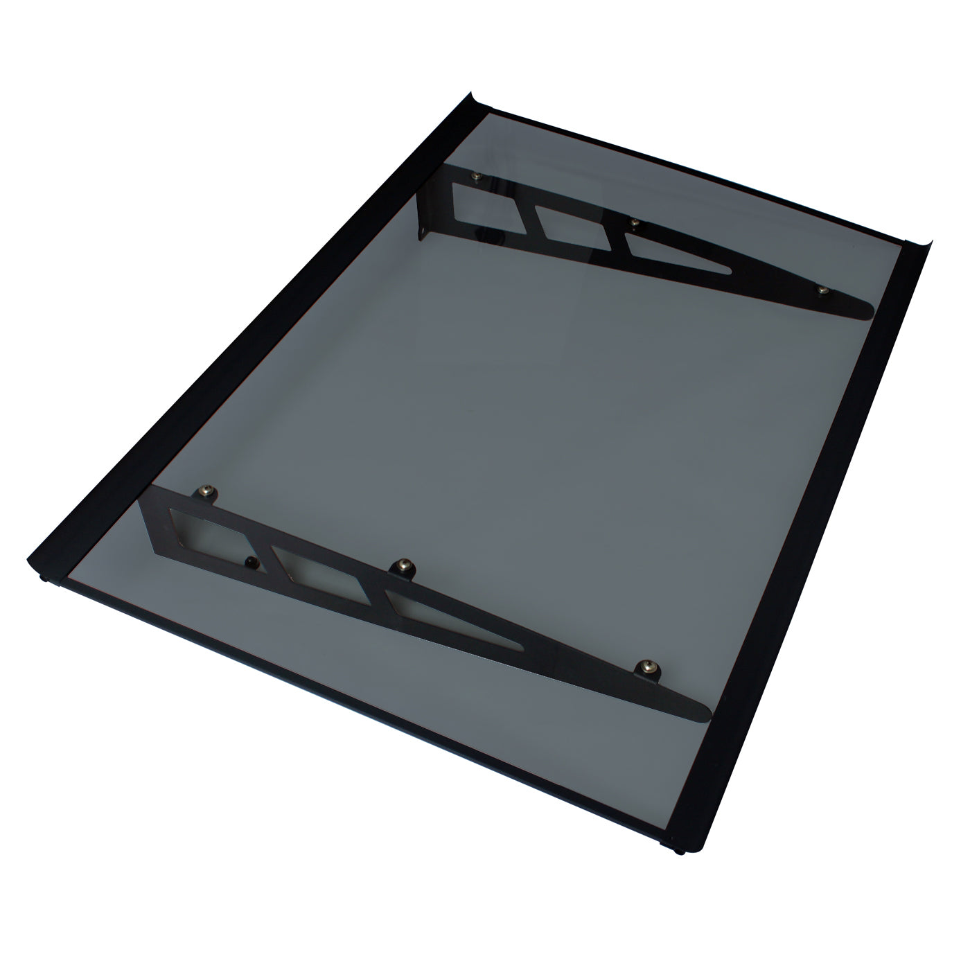MAPROFI Copertină VIVIEN PRO Alu+Plexiglas de ușă 150x80cm marchiză adăpost acoperiș negru-antracit