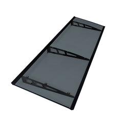 MAPROFI Copertină VIVIEN PRO Alu+Plexiglas de ușă 200x100cm marchiză adăpost acoperiș negru-antracit