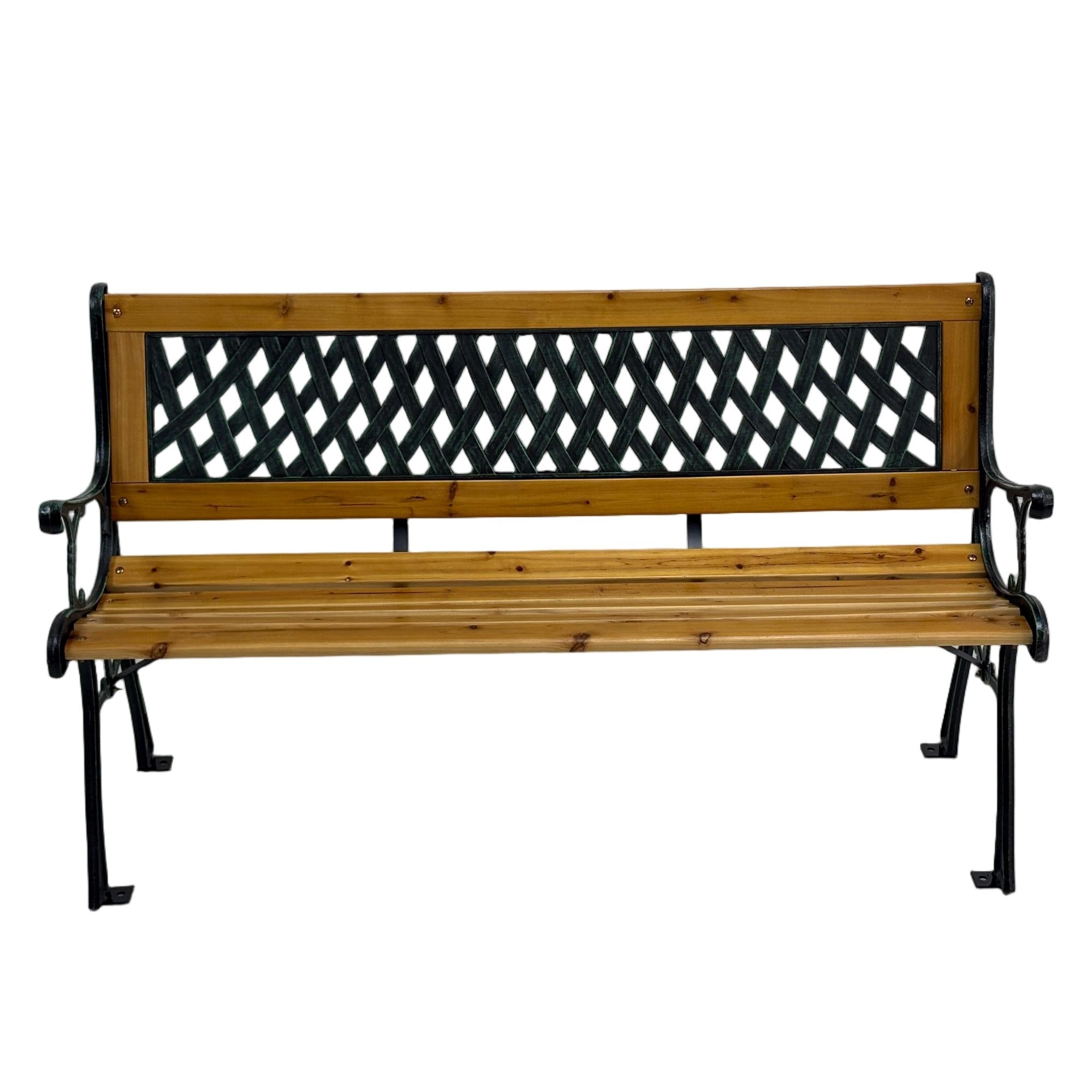 Bancă grădină SOLE 125x52x74 cm din lemn, oțel și PVC - MAPROFI
