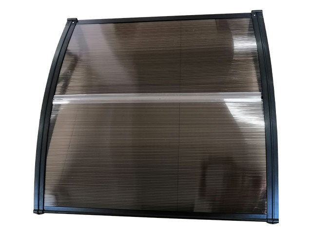 Copertină ECO 100x80 cm din policarbonat – Negru/Bronz - MAPROFI