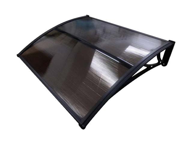 Copertină ECO 120x100 cm din policarbonat – Negru/Bronz - MAPROFI