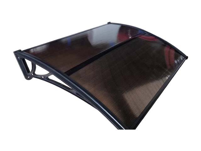 Copertină ECO 120x100 cm din policarbonat – Negru/Bronz - MAPROFI