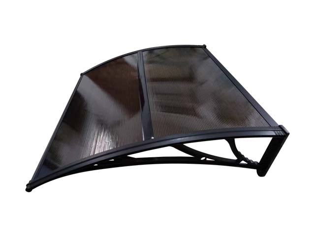 Copertină ECO 120x120 cm din policarbonat – Negru/Bronz - MAPROFI
