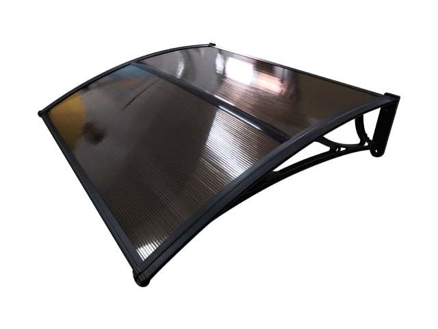 Copertină ECO 150x100 cm din policarbonat – Negru/Bronz - MAPROFI