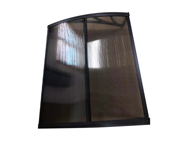 Copertină ECO 150x100 cm din policarbonat – Negru/Bronz - MAPROFI
