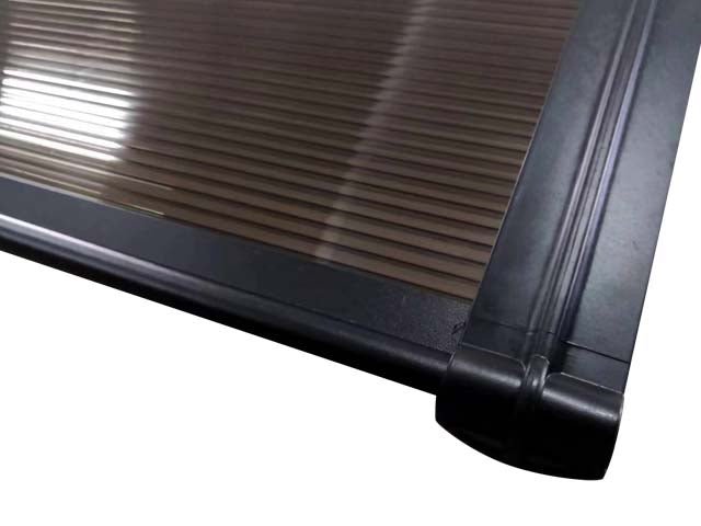 Copertină ECO 150x100 cm din policarbonat – Negru/Bronz - MAPROFI