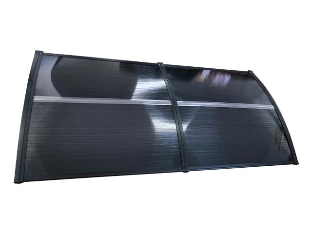Copertină ECO 150x120 cm din policarbonat – Negru/Antracit - MAPROFI