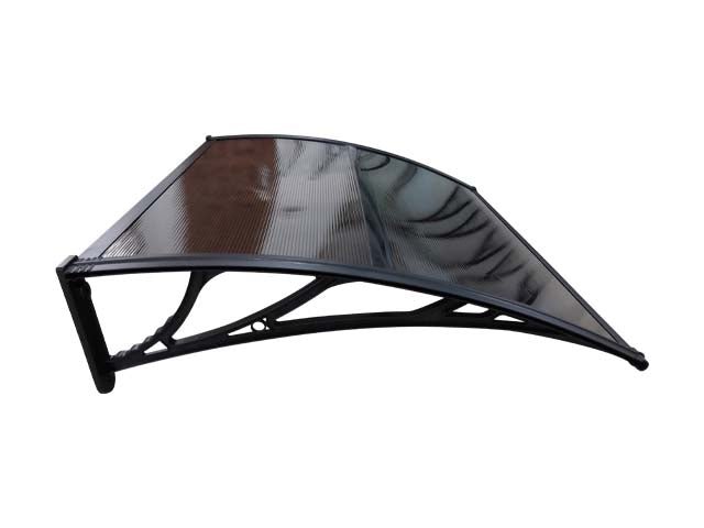 Copertină ECO 150x60 cm din policarbonat – Negru/Bronz - MAPROFI