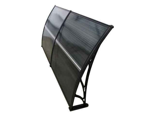 Copertină ECO 200x150 cm din policarbonat – Negru/Antracit - MAPROFI
