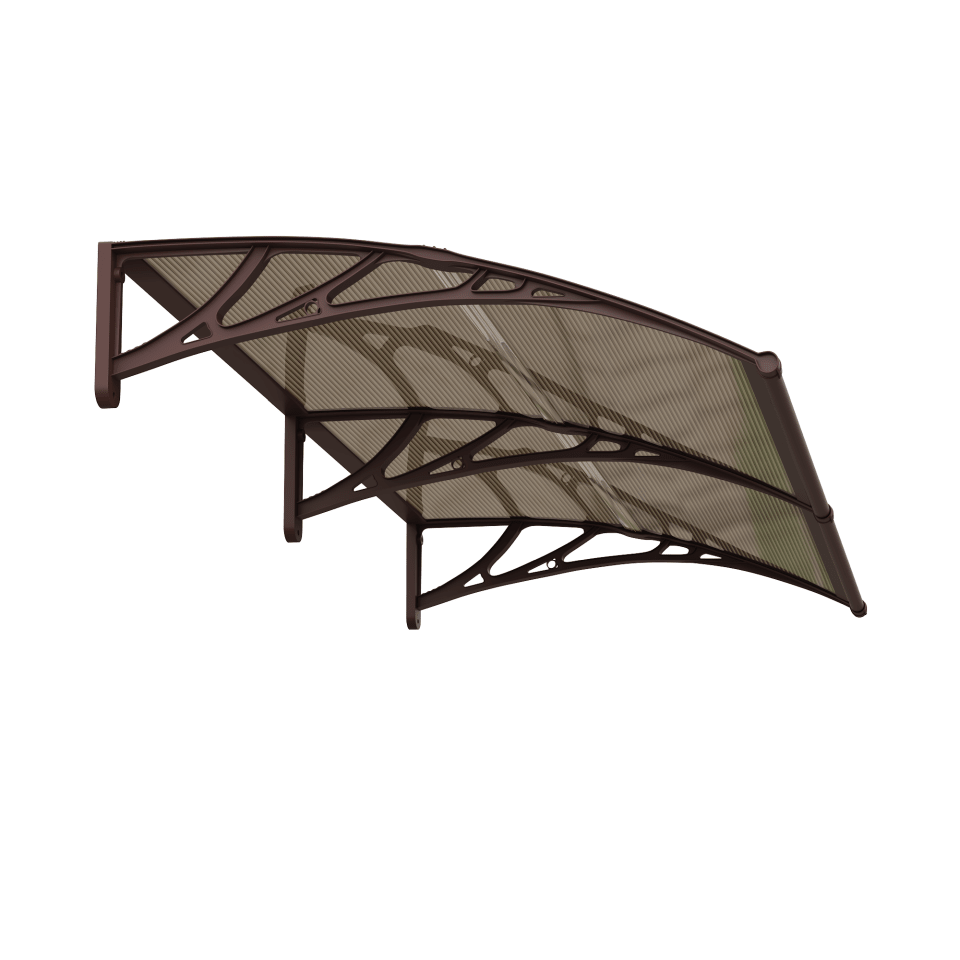 Copertină ECO 200x80 cm din policarbonat – Maro/Bronz - MAPROFI