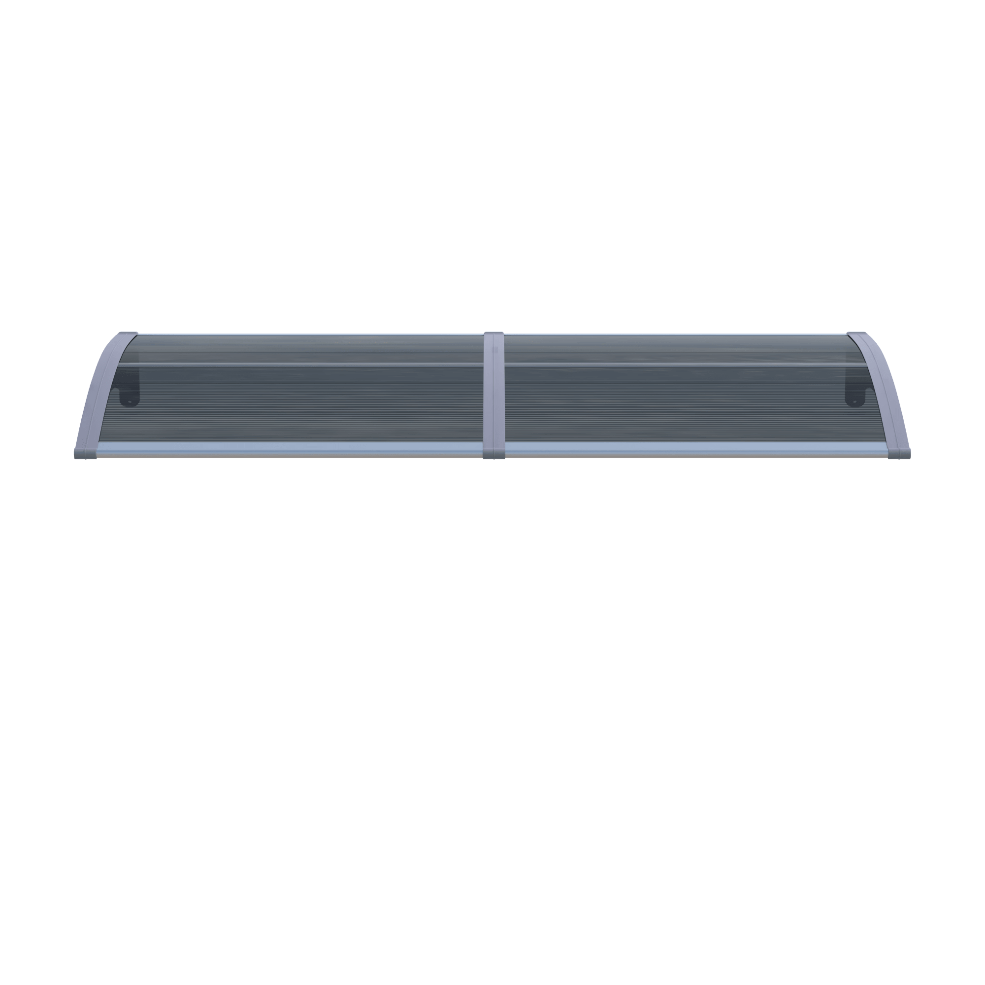 Copertină ECO 240x100 cm din policarbonat – Gri/Antracit - MAPROFI