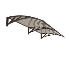 Copertină ECO 240x100 cm din policarbonat – Maro/Bronz - MAPROFI