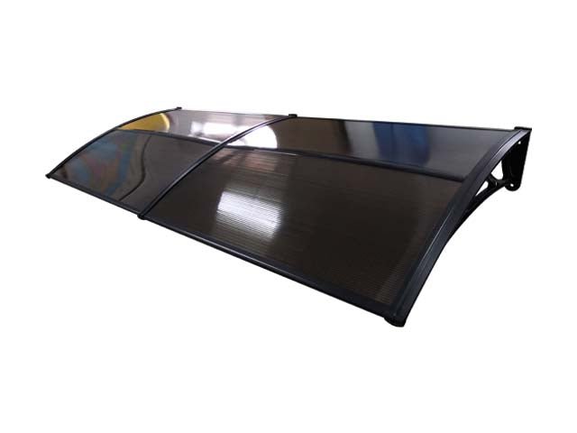 Copertină ECO 240x100 cm din policarbonat – Negru/Bronz - MAPROFI