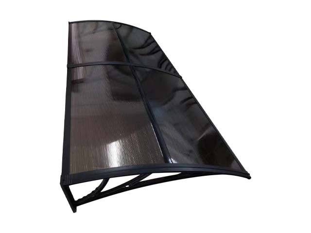 Copertină ECO 240x100 cm din policarbonat – Negru/Bronz - MAPROFI