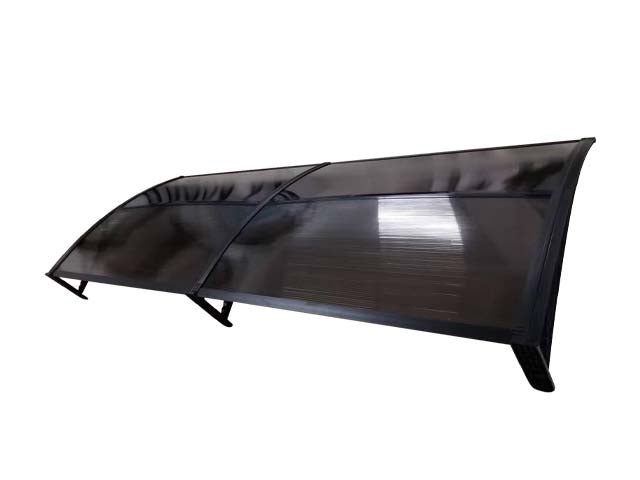Copertină ECO 240x100 cm din policarbonat – Negru/Bronz - MAPROFI