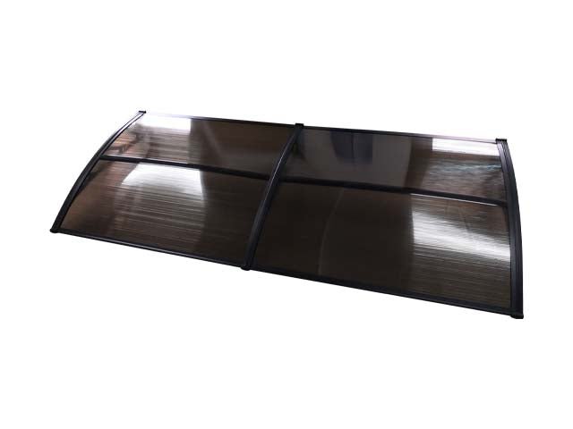 Copertină ECO 240x100 cm din policarbonat – Negru/Bronz - MAPROFI