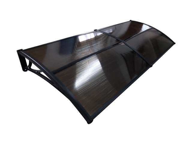 Copertină ECO 240x100 cm din policarbonat – Negru/Bronz - MAPROFI