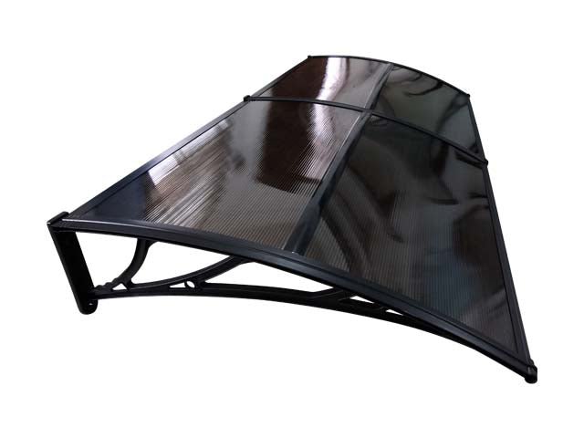 Copertină ECO 240x100 cm din policarbonat – Negru/Bronz - MAPROFI