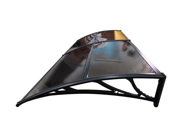 Copertină ECO 240x100 cm din policarbonat – Negru/Bronz - MAPROFI