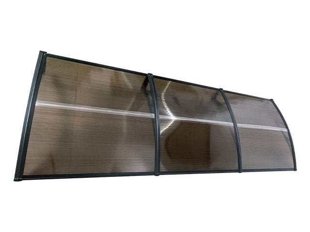 Copertină ECO 300x80 cm din policarbonat – Negru/Bronz - MAPROFI