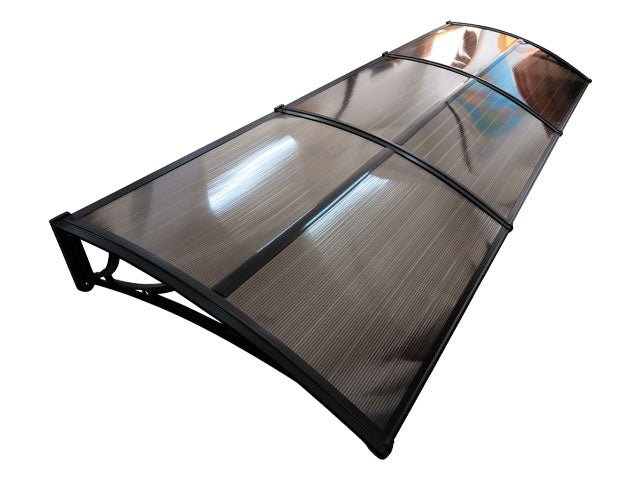 Copertină ECO 360x100 cm din policarbonat – Negru/Bronz - MAPROFI