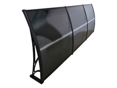Copertină ECO 360x120 cm din policarbonat – Negru/Antracit - MAPROFI
