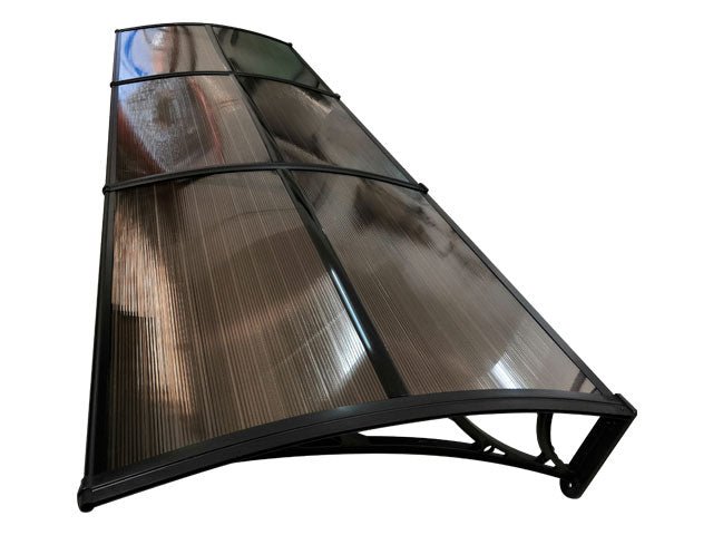 Copertină ECO 360x120 cm din policarbonat – Negru/Bronz - MAPROFI