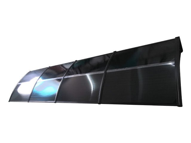 Copertină ECO 360x150 cm din policarbonat – Negru/Antracit - MAPROFI