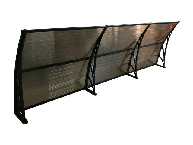 Copertină ECO 360x80 cm din policarbonat – Negru/Bronz - MAPROFI