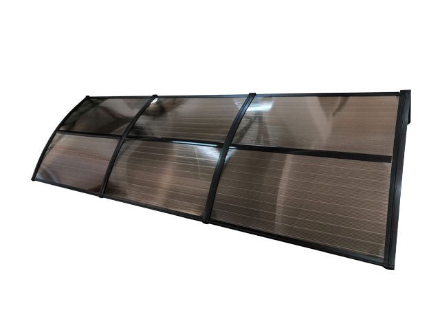 Copertină ECO 360x80 cm din policarbonat – Negru/Bronz - MAPROFI